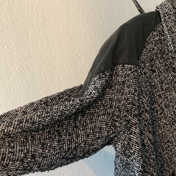 Vintage 80-90’s Wool Leather Coat Size M - Picture 14 of 14